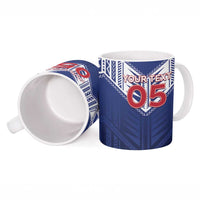 Super Toa Samoa Rugby Custom Ceramic Mug Warrior Spirit LT05 - Polynesian Pride