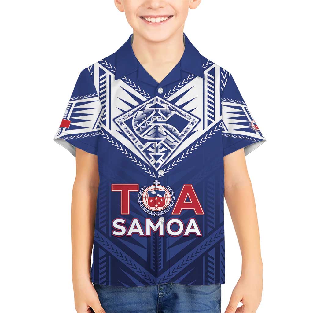 Super Toa Samoa Rugby Custom Hawaiian Shirt Warrior Spirit LT05 - Polynesian Pride