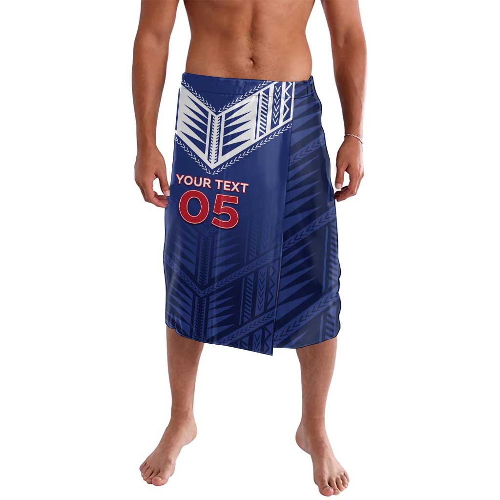 Super Toa Samoa Rugby Custom Lavalava Warrior Spirit LT05 Blue - Polynesian Pride
