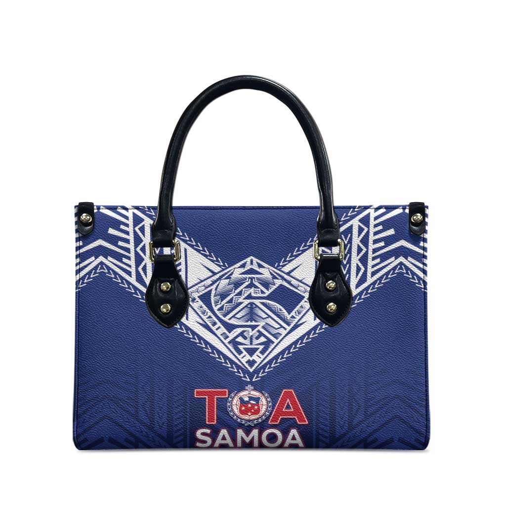 Super Toa Samoa Rugby Leather Bag Warrior Spirit LT05 - Polynesian Pride