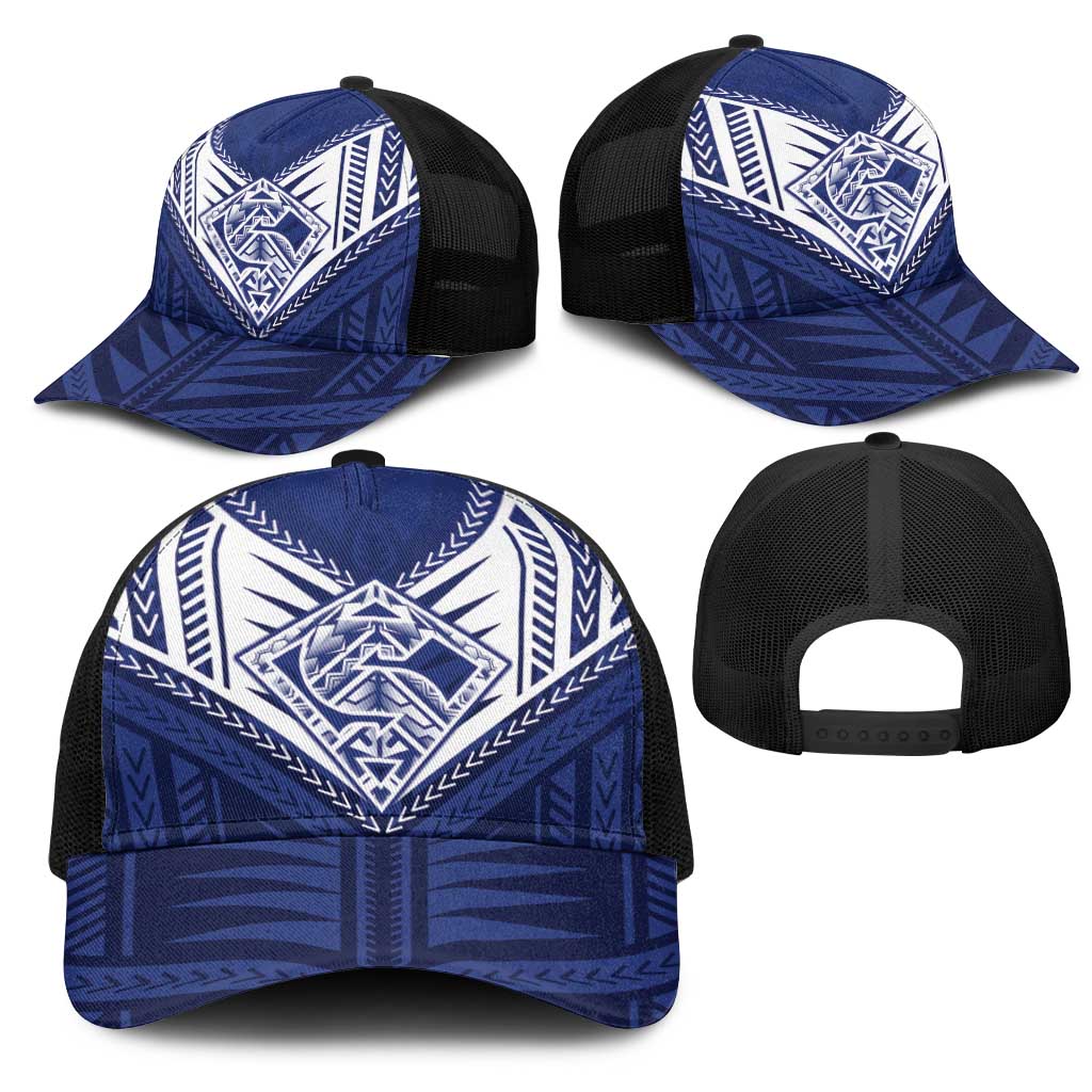 Super Toa Samoa Rugby Mesh Trucker Cap Warrior Spirit LT05 - Polynesian Pride