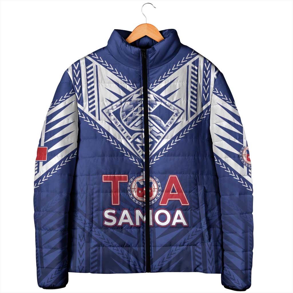 Super Toa Samoa Rugby Custom Padded Jacket Warrior Spirit LT05 - Polynesian Pride