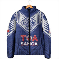 Super Toa Samoa Rugby Custom Padded Jacket Warrior Spirit LT05 - Polynesian Pride