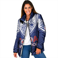 Super Toa Samoa Rugby Custom Padded Jacket Warrior Spirit LT05 - Polynesian Pride