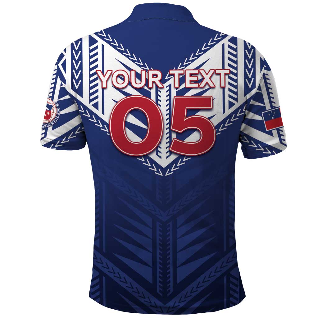 Super Toa Samoa Rugby Custom Polo Shirt Warrior Spirit LT05 - Polynesian Pride