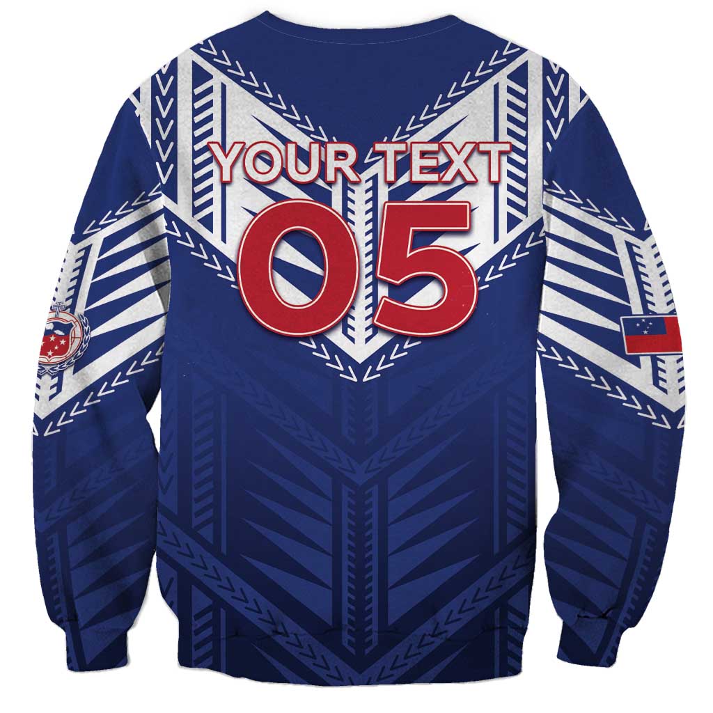 Super Toa Samoa Rugby Custom Sweatshirt Warrior Spirit LT05 - Polynesian Pride