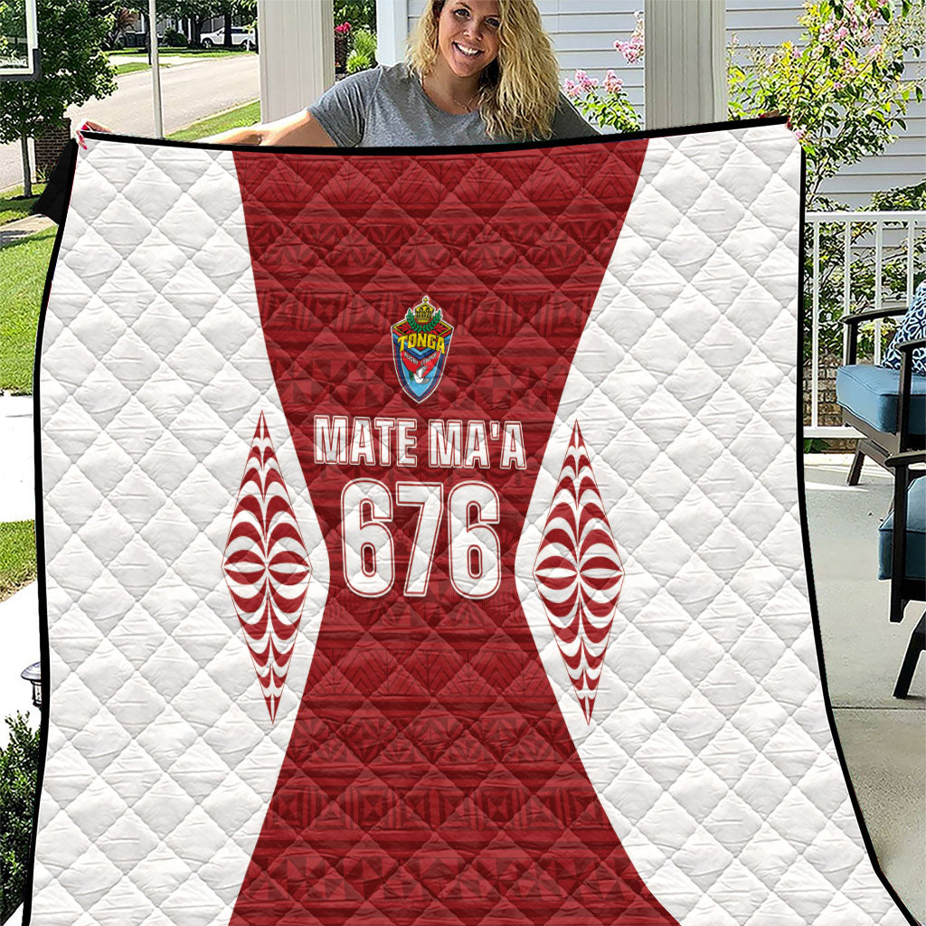 Mate Maa Tonga Rugby Quilt Kupesi Tokelau Feletoa Pattern