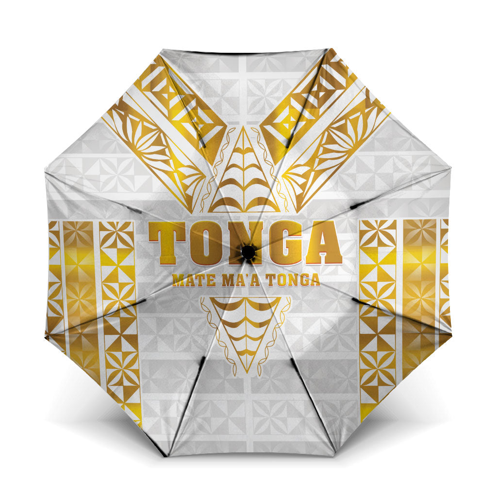 Mate Maa Tonga Rugby Umbrella Tongan Kupesi Gold Version
