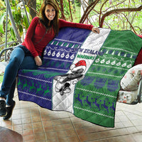 New Zealand Warriors Rugby Christmas Quilt Santa Maori Mascot LT05 - Polynesian Pride