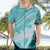 Hawaiian Tapa Hawaiian Shirt Traditional Vintage Pattern Aqua LT05 - Polynesian Pride