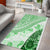 Hawaiian Tapa Area Rug Traditional Vintage Pattern Green LT05 - Polynesian Pride