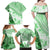 Hawaiian Tapa Family Matching Off Shoulder Maxi Dress and Hawaiian Shirt Traditional Vintage Pattern Green LT05 - Polynesian Pride