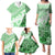 Hawaiian Tapa Family Matching Puletasi Dress and Hawaiian Shirt Traditional Vintage Pattern Green LT05 - Polynesian Pride