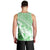 Hawaiian Tapa Men Tank Top Traditional Vintage Pattern Green LT05 - Polynesian Pride