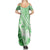 Hawaiian Tapa Summer Maxi Dress Traditional Vintage Pattern Green LT05 - Polynesian Pride