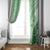 Hawaiian Tapa Window Curtain Traditional Vintage Pattern Green LT05 - Polynesian Pride