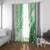 Hawaiian Tapa Window Curtain Traditional Vintage Pattern Green LT05 With Grommets Green - Polynesian Pride