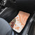 Hawaiian Tapa Car Mats Traditional Vintage Pattern Orange LT05 - Polynesian Pride