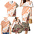 Hawaiian Tapa Family Matching Mermaid Dress and Hawaiian Shirt Traditional Vintage Pattern Orange LT05 - Polynesian Pride