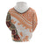 Hawaiian Tapa Hoodie Traditional Vintage Pattern Orange LT05 - Polynesian Pride