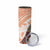 Hawaiian Tapa Skinny Tumbler Traditional Vintage Pattern Orange