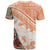 Hawaiian Tapa T Shirt Traditional Vintage Pattern Orange LT05 - Polynesian Pride