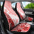 Hawaiian Tapa Car Seat Cover Traditional Vintage Pattern Red LT05 - Polynesian Pride