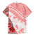 Hawaiian Tapa Family Matching Puletasi Dress and Hawaiian Shirt Traditional Vintage Pattern Red LT05 - Polynesian Pride