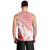 Hawaiian Tapa Men Tank Top Traditional Vintage Pattern Red LT05 - Polynesian Pride