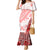 Hawaiian Tapa Mermaid Dress Traditional Vintage Pattern Red LT05 Women Red - Polynesian Pride