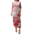 Hawaiian Tapa Puletasi Traditional Vintage Pattern Red LT05 Long Dress Red - Polynesian Pride