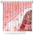 Hawaiian Tapa Shower Curtain Traditional Vintage Pattern Red LT05 Red - Polynesian Pride