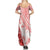 Hawaiian Tapa Summer Maxi Dress Traditional Vintage Pattern Red LT05 - Polynesian Pride