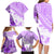 Hawaiian Tapa Family Matching Long Sleeve Bodycon Dress and Hawaiian Shirt Traditional Vintage Pattern Violet LT05 - Polynesian Pride