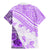 Hawaiian Tapa Family Matching Mermaid Dress and Hawaiian Shirt Traditional Vintage Pattern Violet LT05 - Polynesian Pride