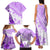 Hawaiian Tapa Family Matching Tank Maxi Dress and Hawaiian Shirt Traditional Vintage Pattern Violet LT05 - Polynesian Pride