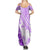 Hawaiian Tapa Summer Maxi Dress Traditional Vintage Pattern Violet LT05 - Polynesian Pride