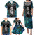 New Zealand Aotearoa Family Matching Puletasi and Hawaiian Shirt Maori Taniwha Paua Shell