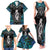 New Zealand Aotearoa Family Matching Tank Maxi Dress and Hawaiian Shirt Maori Taniwha Paua Shell