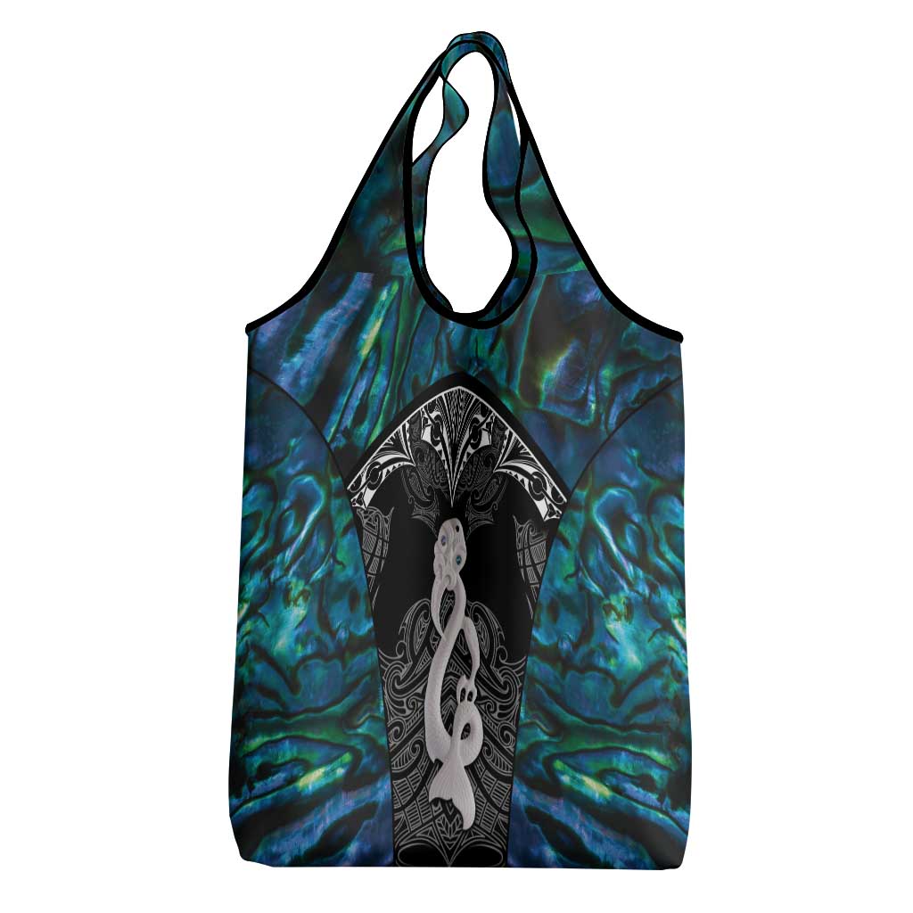 New Zealand Aotearoa Grocery Bag Maori Taniwha Paua Shell LT05 - Polynesian Pride