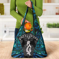 New Zealand Aotearoa Grocery Bag Maori Taniwha Paua Shell LT05 - Polynesian Pride
