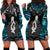 New Zealand Aotearoa Hoodie Dress Maori Taniwha Paua Shell