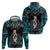 New Zealand Aotearoa Zip Hoodie Maori Taniwha Paua Shell