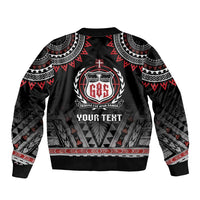 Personalised Samoa Black Saturday Bomber Jacket Samoa For Samoans LT05 - Polynesian Pride