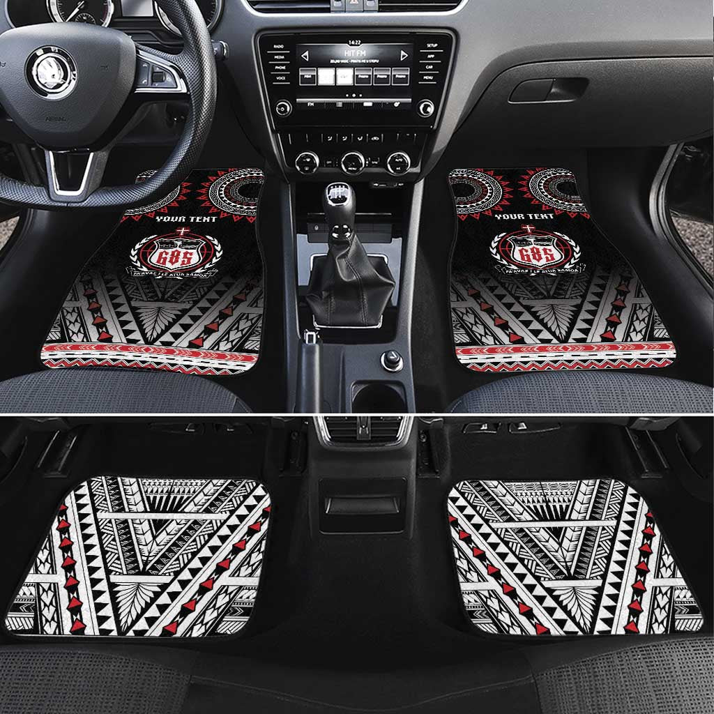 Samoa Black Saturday Car Mats Samoa For Samoans LT05 Set 4pcs Black - Polynesian Pride