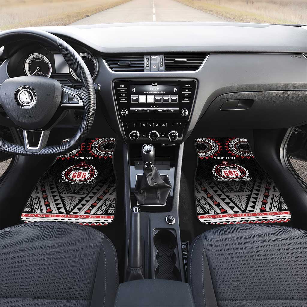 Samoa Black Saturday Car Mats Samoa For Samoans LT05 Set 2pcs - Front Black - Polynesian Pride