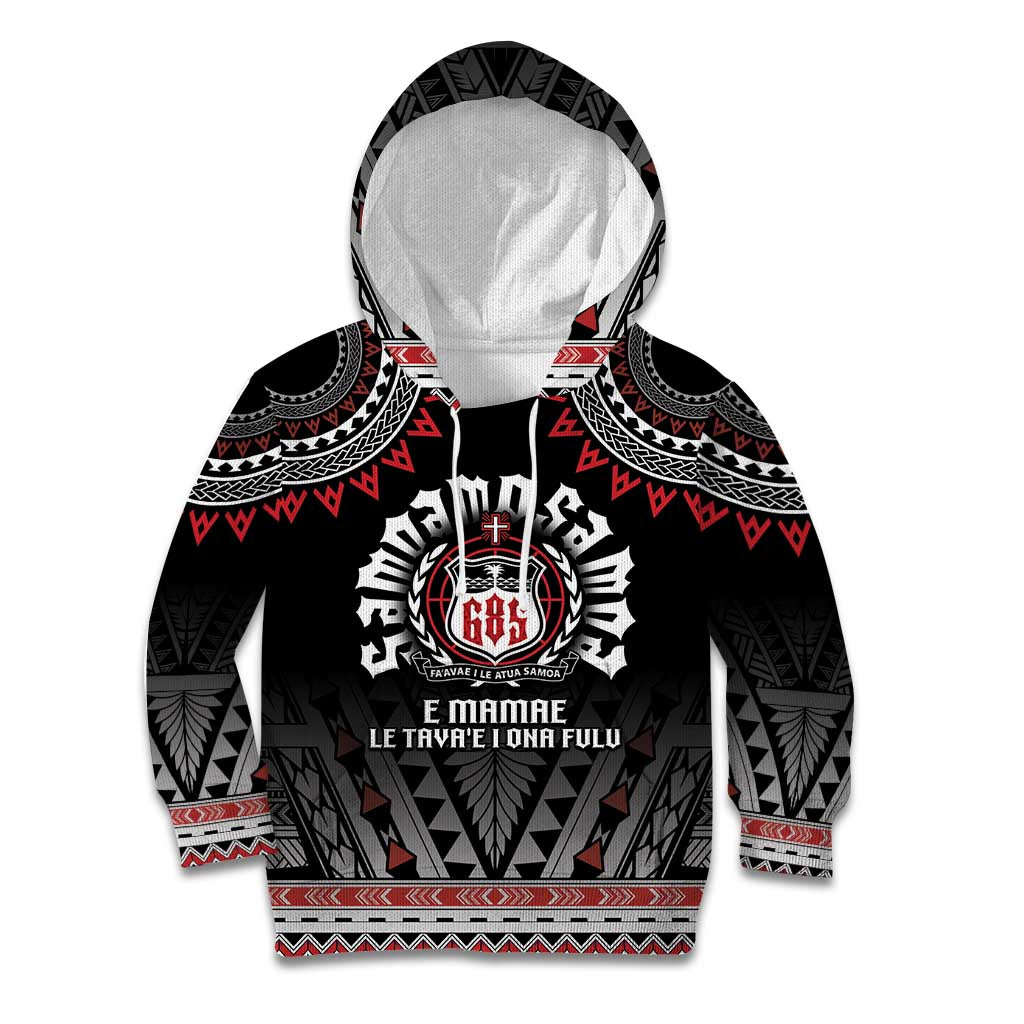 Personalised Samoa Black Saturday Kid Hoodie Samoa For Samoans LT05 Hoodie Black - Polynesian Pride