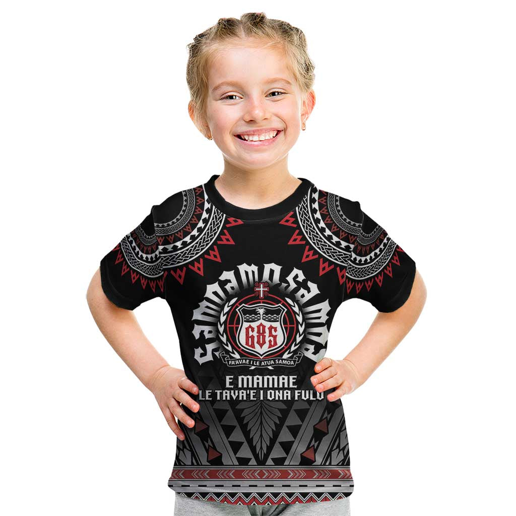 Personalised Samoa Black Saturday Kid T Shirt Samoa For Samoans LT05 Black - Polynesian Pride