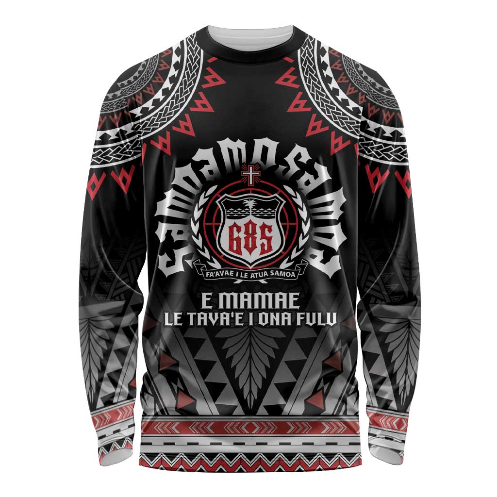 Personalised Samoa Black Saturday Long Sleeve Shirt Samoa For Samoans LT05 Unisex Black - Polynesian Pride