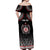 Personalised Samoa Black Saturday Off Shoulder Maxi Dress Samoa For Samoans